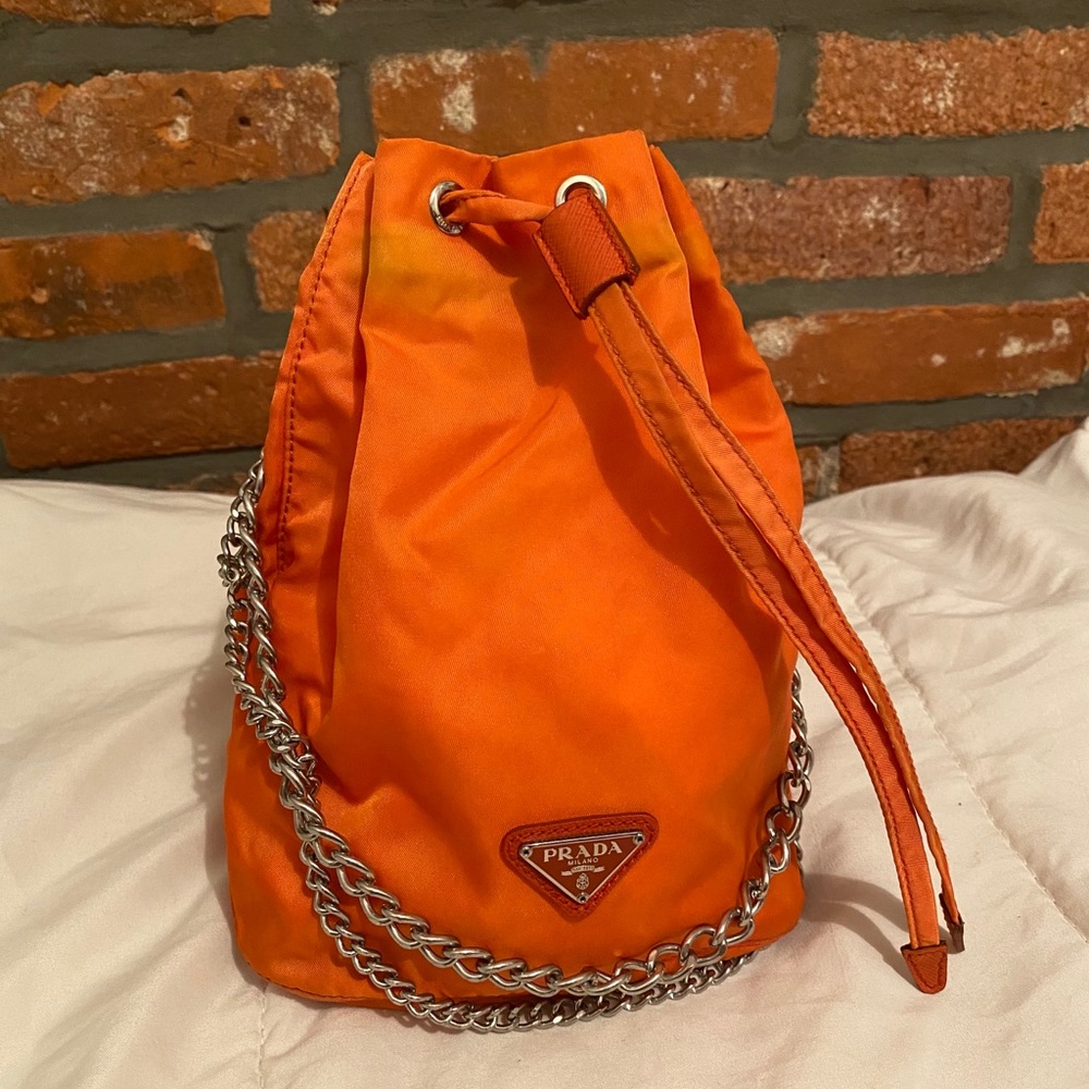 Prada nylon bucket bag